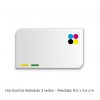 tarjetas personales horizontal boleada 2 lados