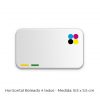 tarjetas personales horizontal boleada 4 lados