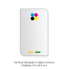 tarjetas personales vertical boleada 2 lados inverso