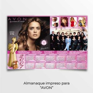 afiche impreso para avon