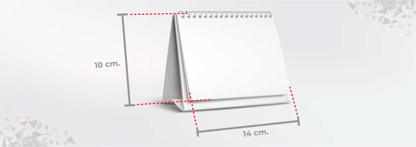 calendario 14x10 tamano imprenta online