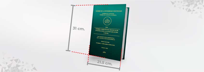 empastado tesis a4 tamano imprenta online