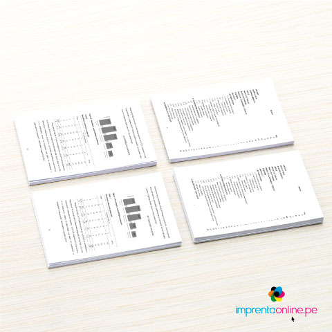 Impresión laser blanco y negro papel bond DUPLEX A4
