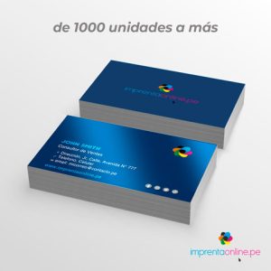 tarjetas personales brillo 300 gramos